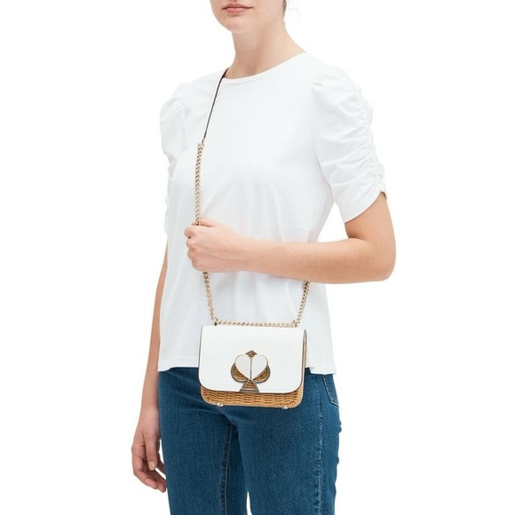 Kate Spade Nicola Wicker Twistlock shoulder bag - Picture 12 of 14